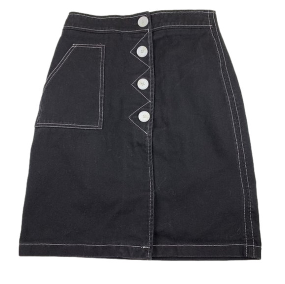STYLE Mafia Black Denim Skirt size  Medium - Picture 1 of 7